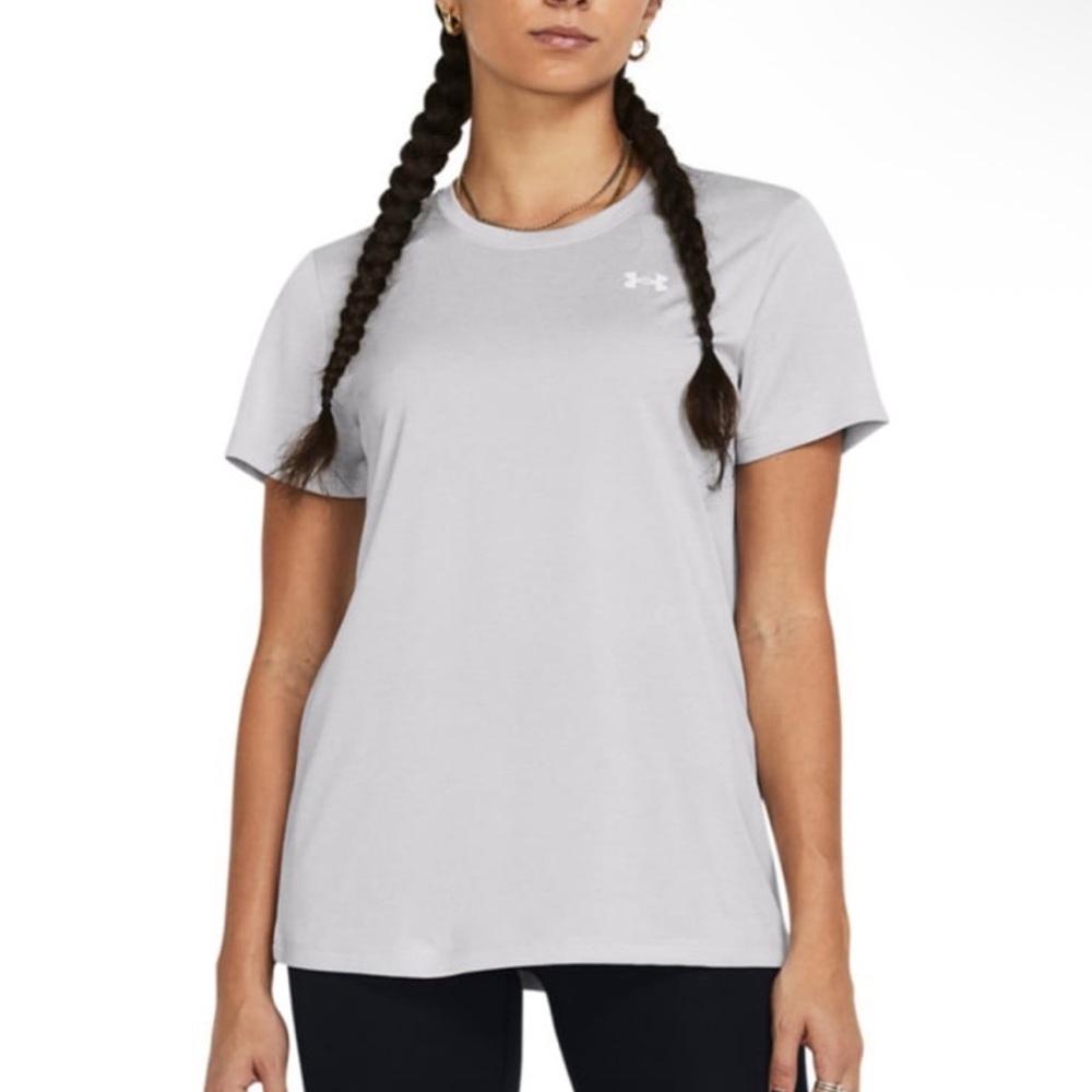 Under Armour Women's Light Gray Short Sleeve Tee